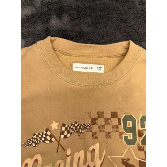Cream Abercrombie Kids Size 11/12 sweatshirt #loungewear - Picture 2 of 2